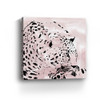 20" Pink Laying Leopard Canvas Wall Art