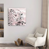 30" Pink Laying Leopard Canvas Wall Art