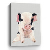 48" Cute Pink Piglet Canvas Wall Art