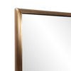 Antiqued Brushed Brass Rectangular Wall Mirror