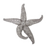 15' Silver Pewter Textured Starfish Wall Art