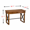 Natural Brown Adjustable Height Desk