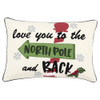 Ivory Love You to the North Pole Lumbar Accent Pillow