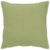 Lime Green Flange Edged Modern Throw Pillow