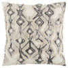 Ivory Gray Snakeskin Pattern Throw Pillow