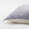 Soft Lilac Solid Pearl Beaded Edge Throw Pillow