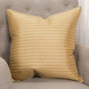 Gold Smooth Weaved Modern Throw Pillow