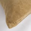 Gold Solid Reversible Cotton Velvet Throw Pillow