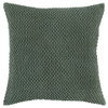 Olive Green Nubby Textured Modern Throw Pillow