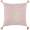 Blush Solid Tonal Abstract Stripe Throw Pillow