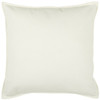 Ivory Solid Light Textured Modern Throw Pillow