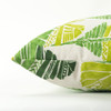 Green Tropical Leaves Indoor Outdoor Throw Pillow