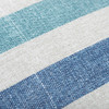Blue White Distressed Stripe Indoor Outdoor Throw Pillow