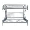 Silver Twin XL Over Queen Futon Bunk Bed