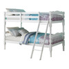 White Twin Over Twin Classic Bunk Bed