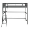 Gray Twin Size High Loft Bed