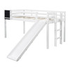 White Twin Loft Bed Bed Chalkboard and Slide