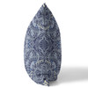 18 Indigo Boho Ornate Indoor Outdoor Throw Pillow