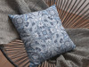 18 Light Blue Boho Ornate Indoor Outdoor Throw Pillow