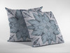 28" Blue Floral Forest Indoor Outdoor Throw Pillow