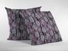 20 Lavender Black Fall Leaves Indoor Outdoor Throw Pillow