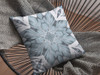 20" Blue Floral Forest Indoor Outdoor Zippered Throw Pillow