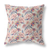 20 Red Light Indigo Roses Indoor Outdoor Throw Pillow