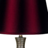 Contemporary Maroon Table Lamp