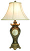 Classical Greek Style Table Lamp with Espresso Brown Finish