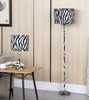 19 Modern Faux Zebra Print Suede Table Lamp