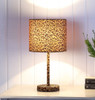 19 Modern Faux Leopard Print Suede Table Lamp