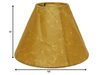 16" Brown Slanted Empire Crinkle Oil Paper Lampshade