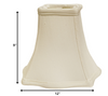 12" White Premium Square Monay Shantung Lampshade