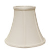 18" White Premium Bell Monay Shantung Lampshade