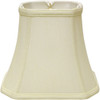 18" Ivory Slanted Rectangle Bell Monay Shantung Lampshade