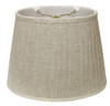 16" Cream Slanted Oval Paperback Linen Lampshade