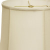 17" Ivory Throwback Drum Pongee Silk Lampshade