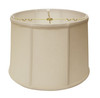 17" Off White Throwback Drum Linen Lampshade