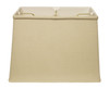 14" Pale Brown Throwback Rectangle Linen Lampshade