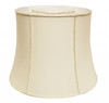 16" Ivory Slanted Girdle Shantung Lampshade