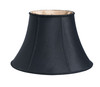 12" Black with Bronze Lining Slanted Oval Paperback Shantung Lampshade