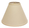 15" Parchment Biege Deep Cone Slanted Linen Lampshade