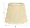 10" Ivory Empire Hardback Slanted Broadcloth Lampshade