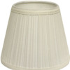 12" White Empire Hardback Slanted Broadcloth Lampshade UF