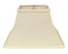 16" Ivory Rectangle Bell No Slub Lampshade