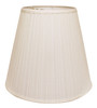 16" White Deep Empire Broadcloth Lampshade