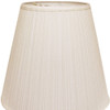 16" White Deep Empire Broadcloth Lampshade