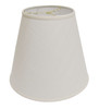 16" White Deep Empire Linen Lampshade