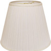 18" White Empire Deep Slanted Broadcloth Lampshade