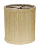 5" Ivory Grasscloth Set of 6 Drum Chandelier Grasscloth Lampshades